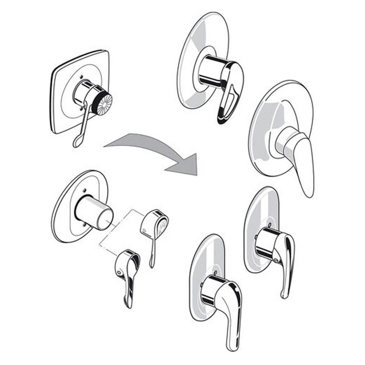 Ideal Standard Renovierungsset für UP-Bausätze (A963801NU)