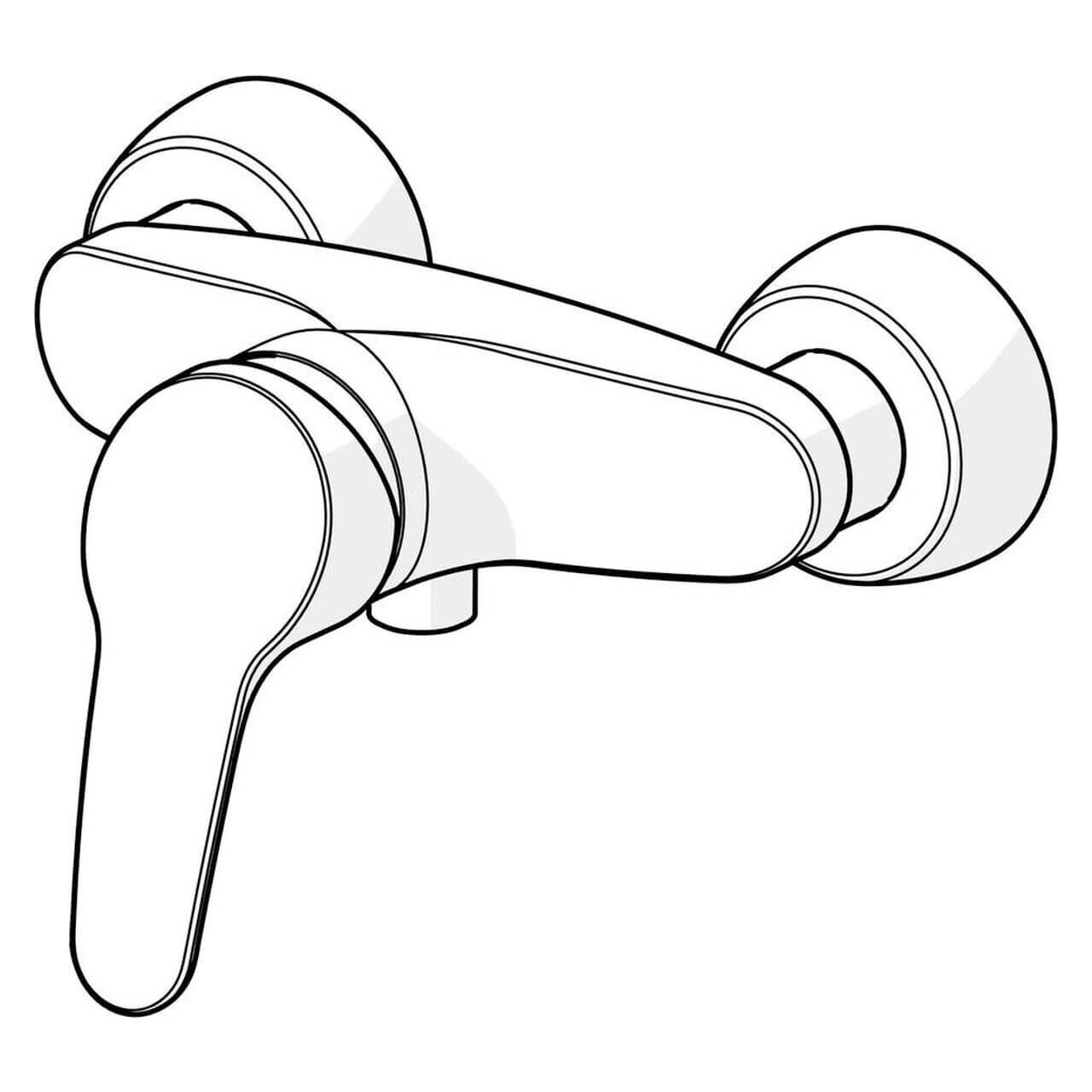 Hansa Brausemischer Hansamix DN15 Chrom (01670183)