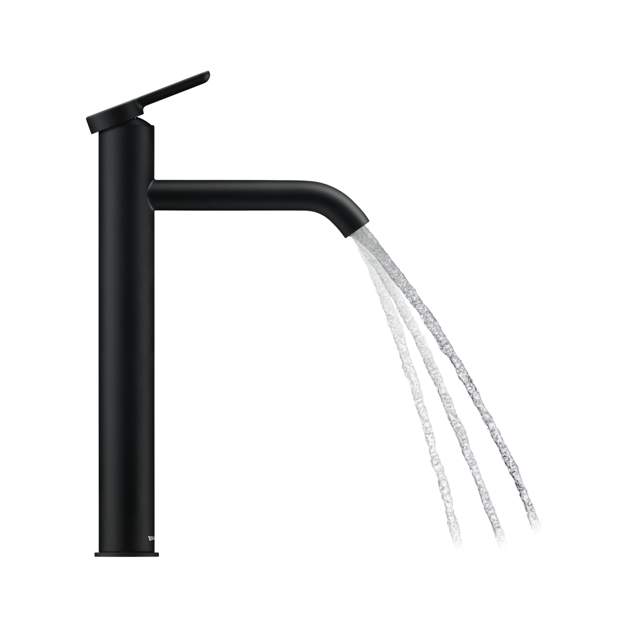 Duravit Waschtischarmatur XL C.1 Schwarz Matt 166 mm ohne Zugstangen-Ablaufgarnitur (C11040002046)