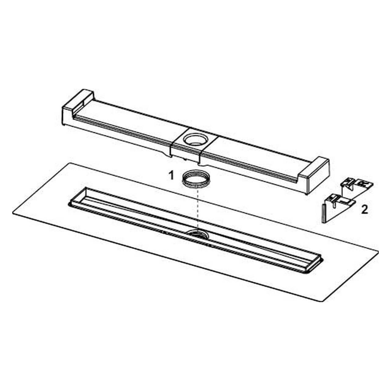 Tece Duschrinne Evo Tecedrainline 1000 mm Edelstahl (601002)
