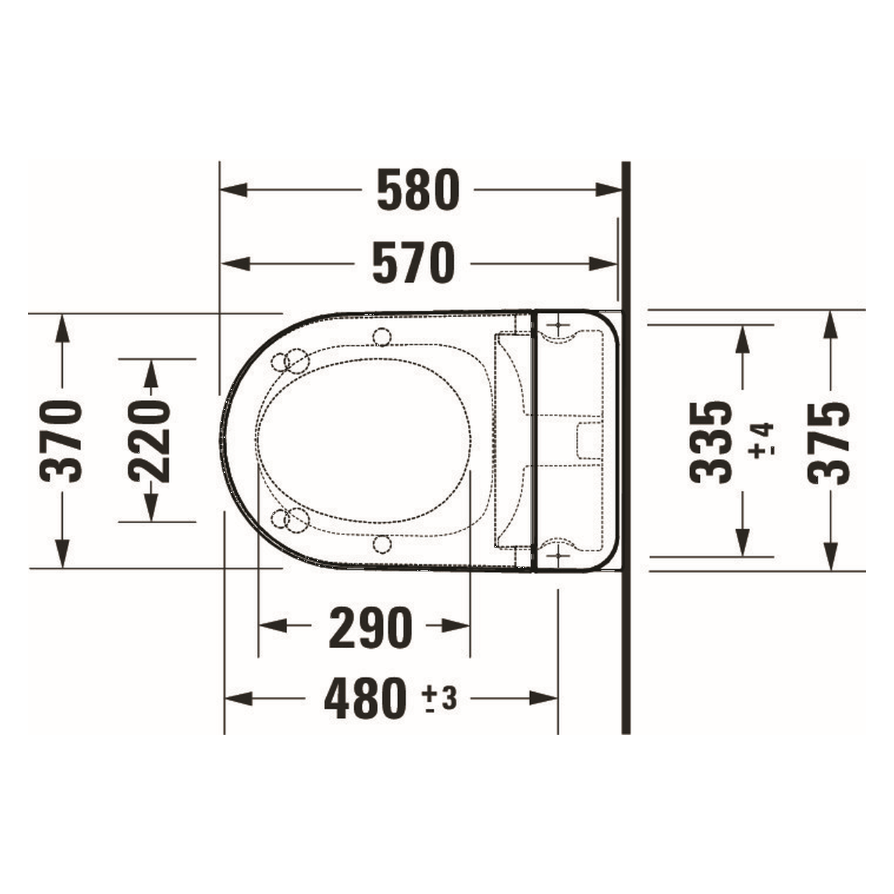 Duravit Kompakt-Dusch-Tiefspül-WC D-Neo, Rimless, HygieneGlaze, mit Fernbedienung und Sitzheizung (654000012004300)