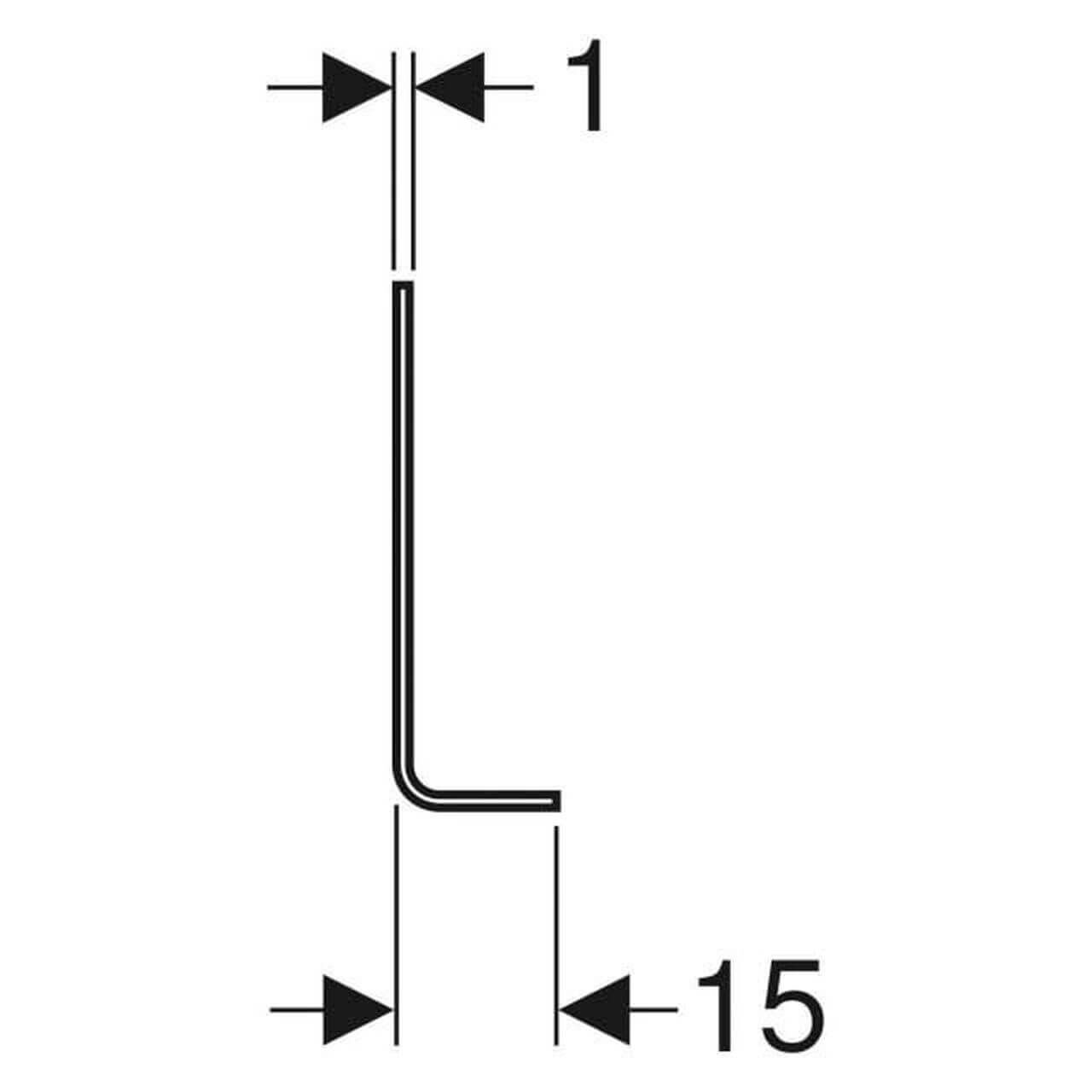 Geberit Fußstützen Kombifix für Wand-WC/Bidet 2 Stück verzinkt (457888261)