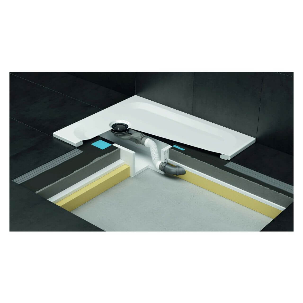 Bette Installationsbox Easy Connect mit Deckel aus Piocelan (B57-0400)