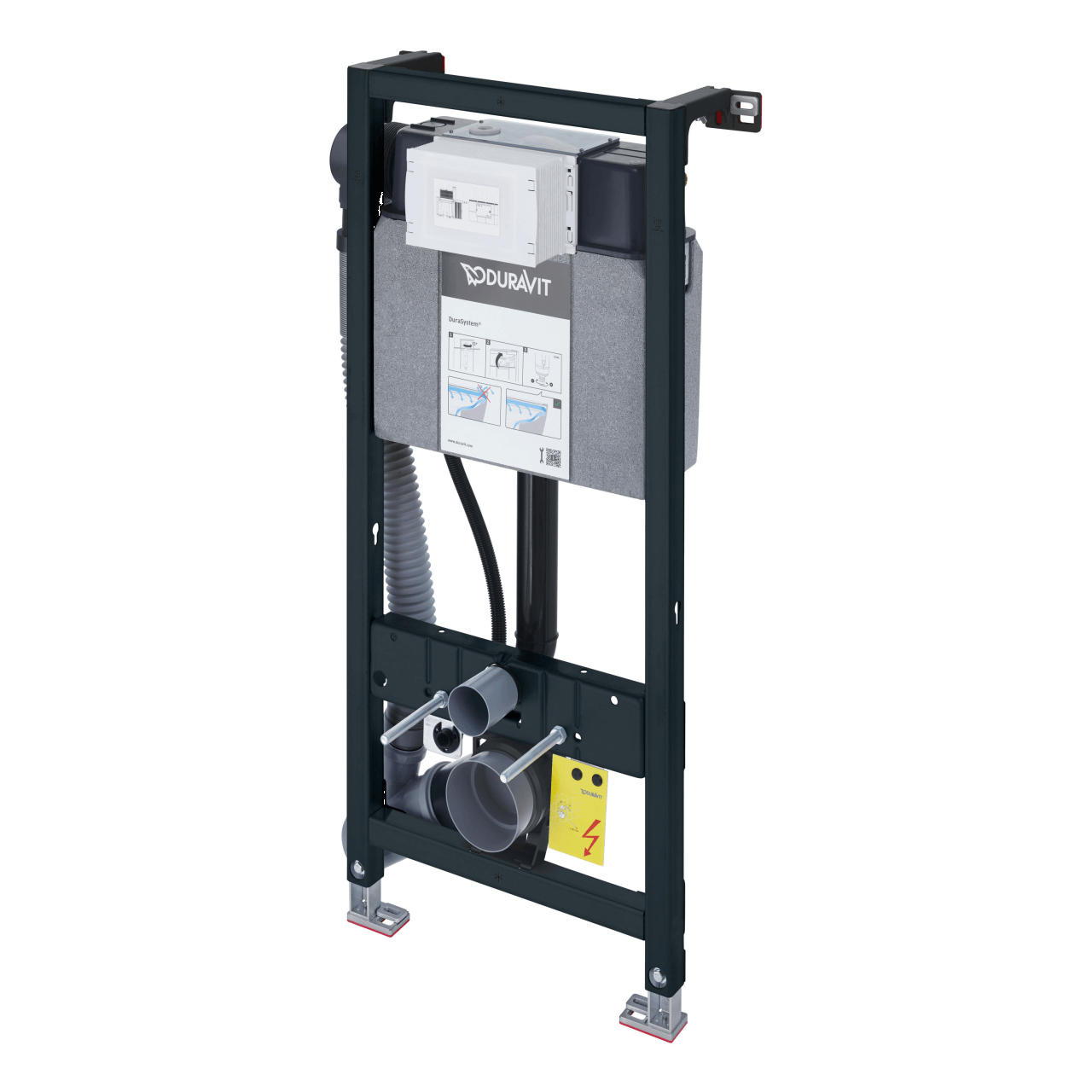 Duravit WC-Element DuraSystem 50x114,8 cm Geruchsabsaugung, Hygienespülung vormontiert (WD1014000000)
