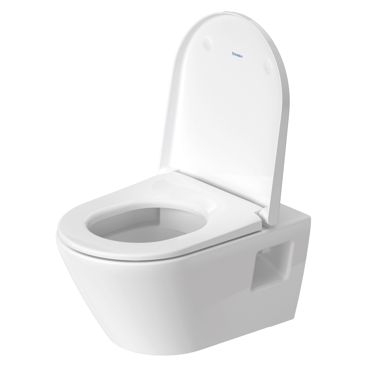 Duravit Wand-Tiefspül-WC-Set D-Neo Rimless Weiß mit WC-Sitz und Absenkautomatik (45780900A1)