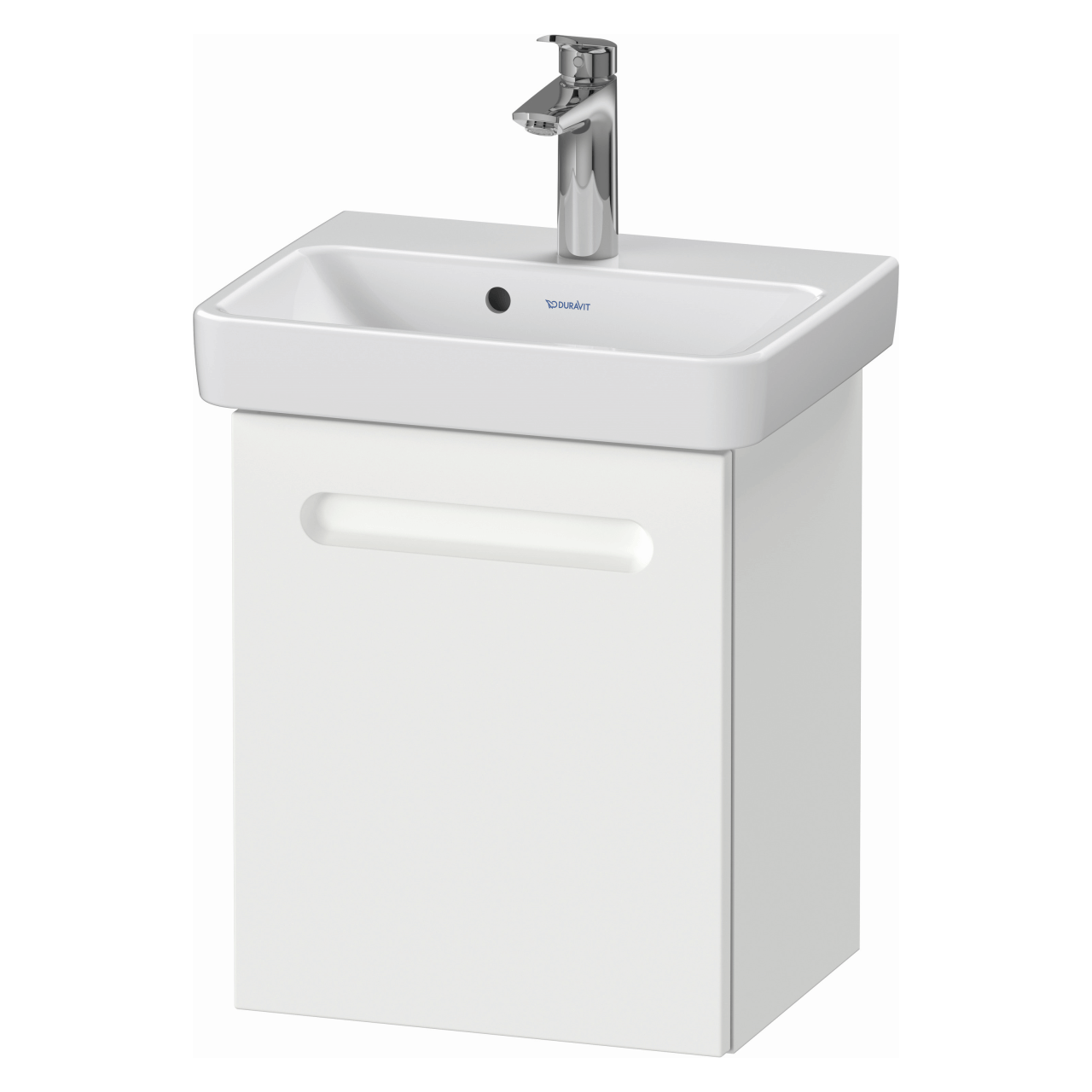 Duravit Waschtisch-Unterschrank No. 1, 39x34,6x47,8 cm, Weiß Matt, Tür links