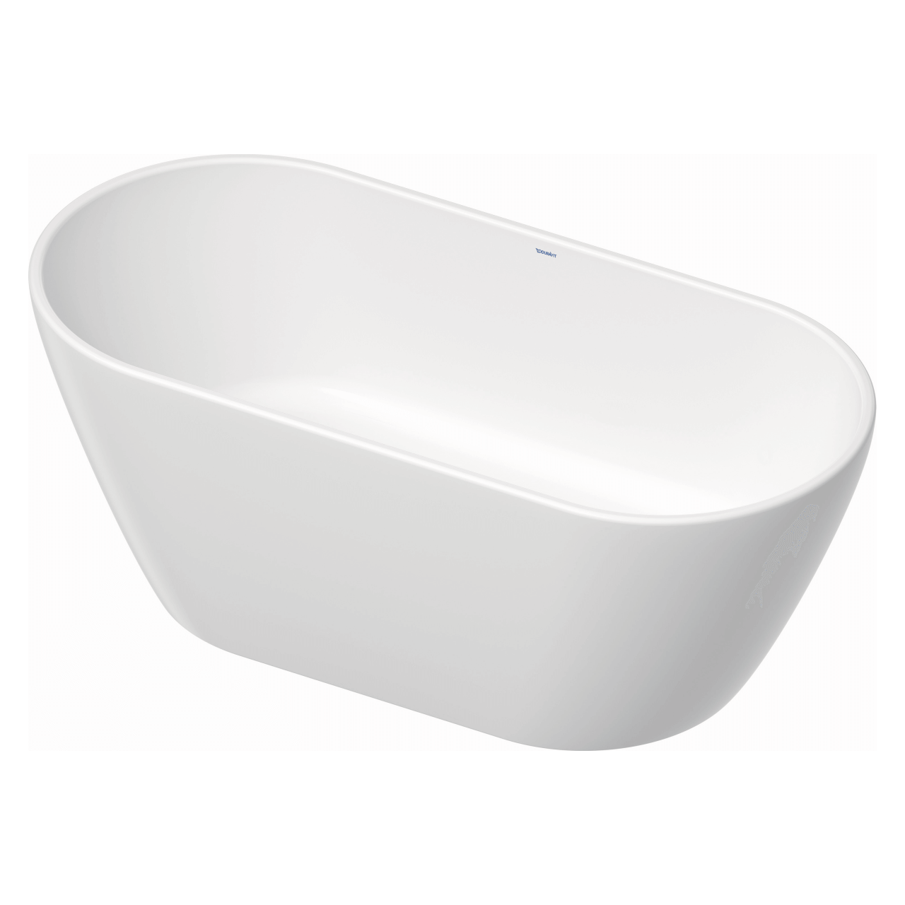 Duravit Badewanne D-Neo 160x75 cm, freistehend, matt-weiß, mit Überlauf