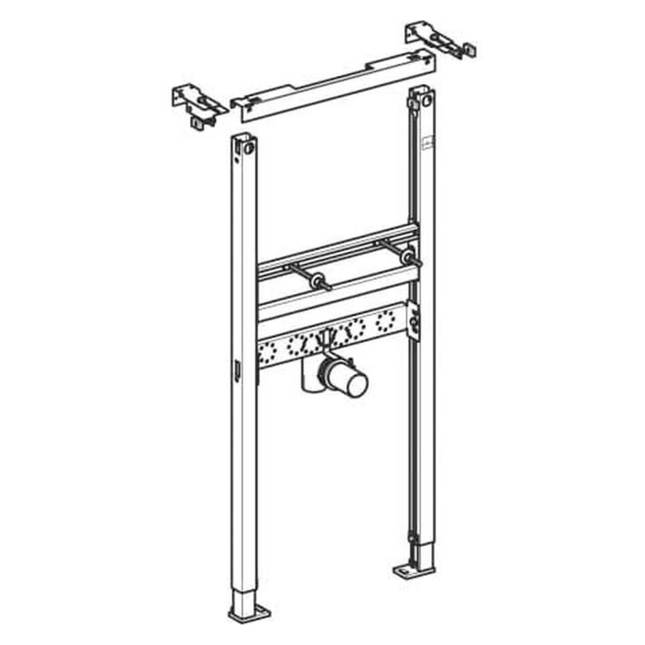 Geberit Waschtischelement Duofix Basic BH 112 cm (458404001)