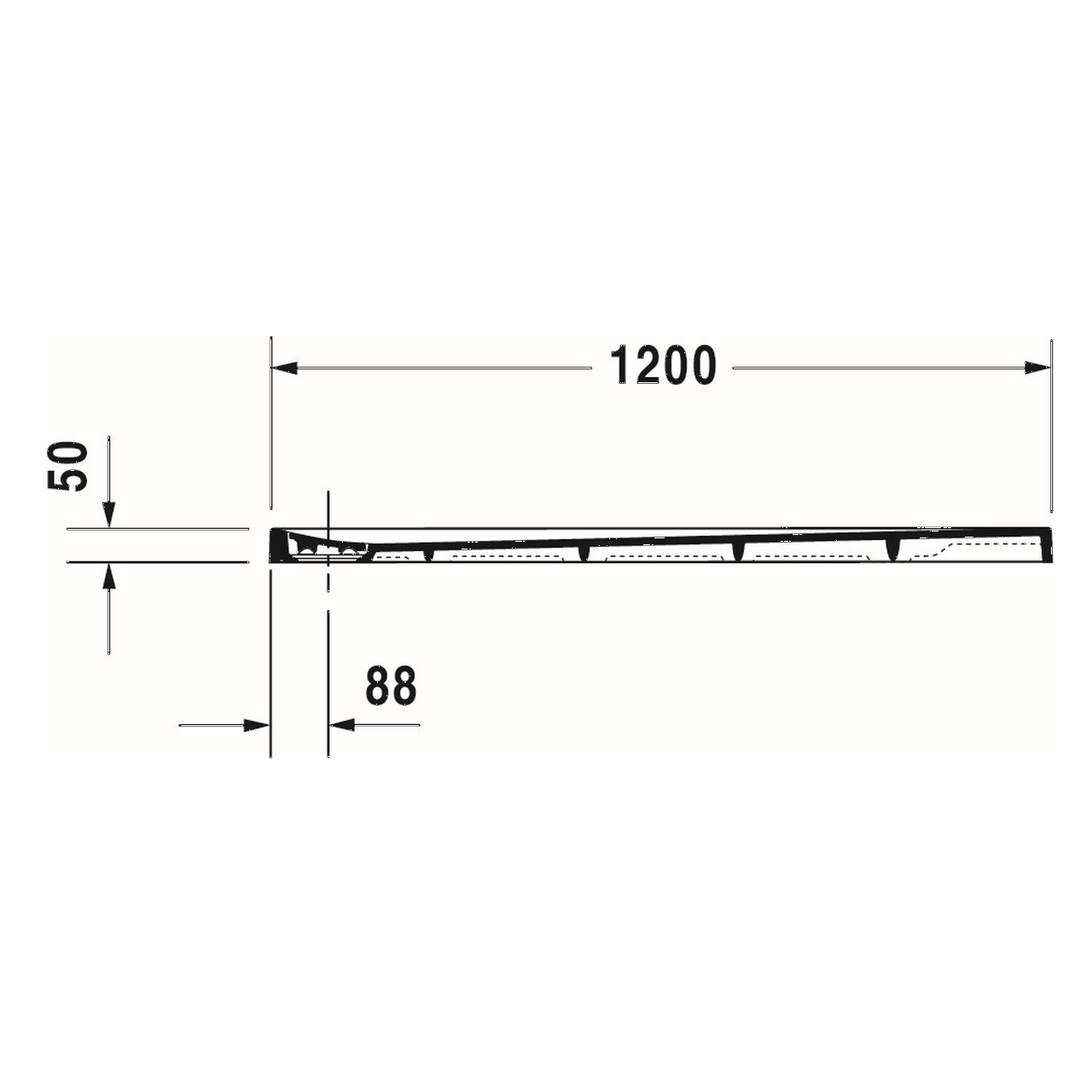 Duravit Duschwanne Stonetto 120x90 cm Weiß DuraSolid Q (720149380000000)