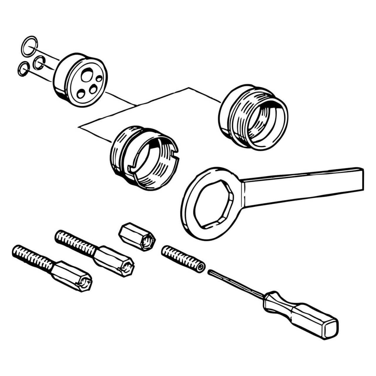 Hansa Hansamat-Verlängerungssatz 20 mm für Einhandmischer-Einbaukörper (59904983)