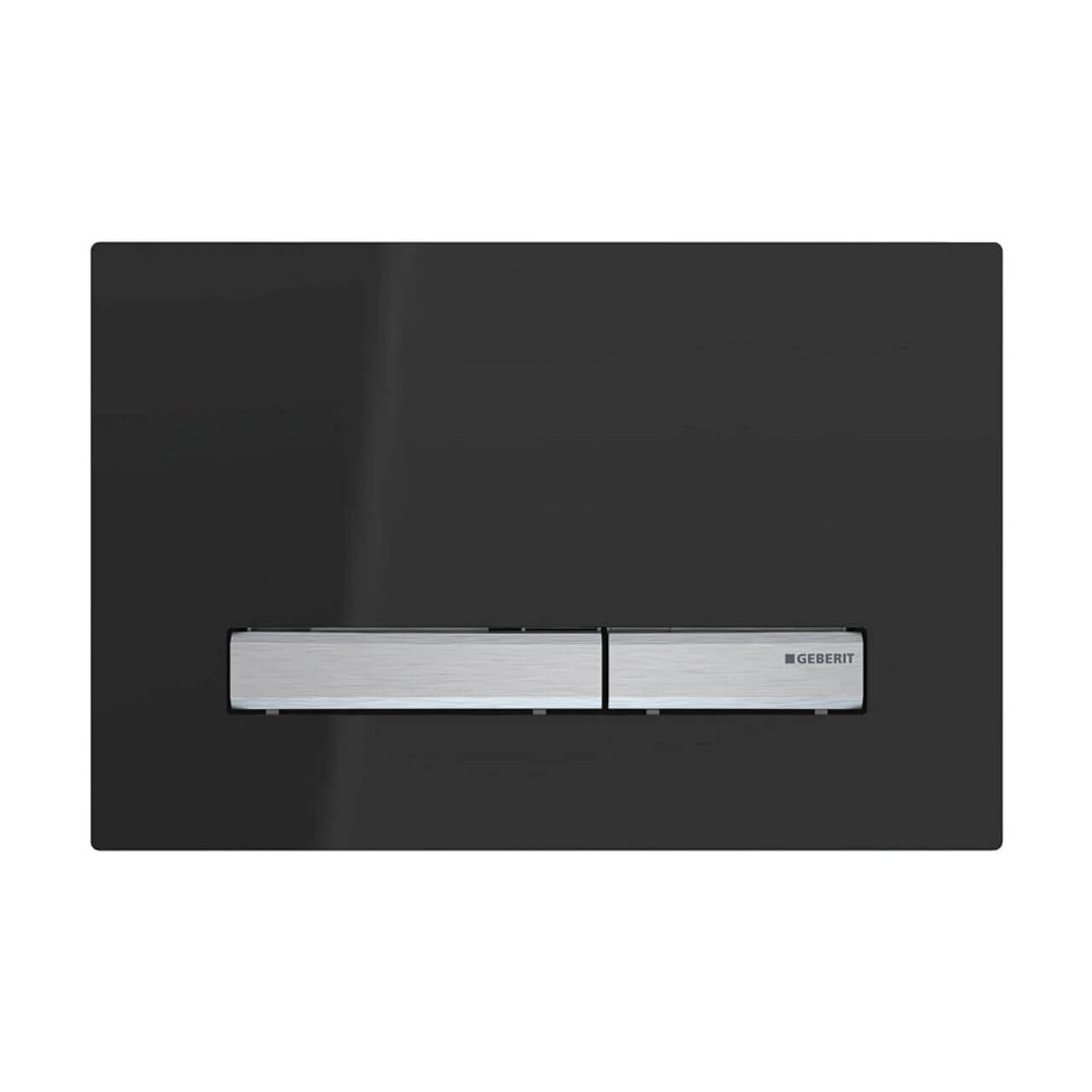 Geberit Betätigungsplatte Sigma 50 Schwarz/Chrom, 2-Mengen-Spülung (115788DW2)