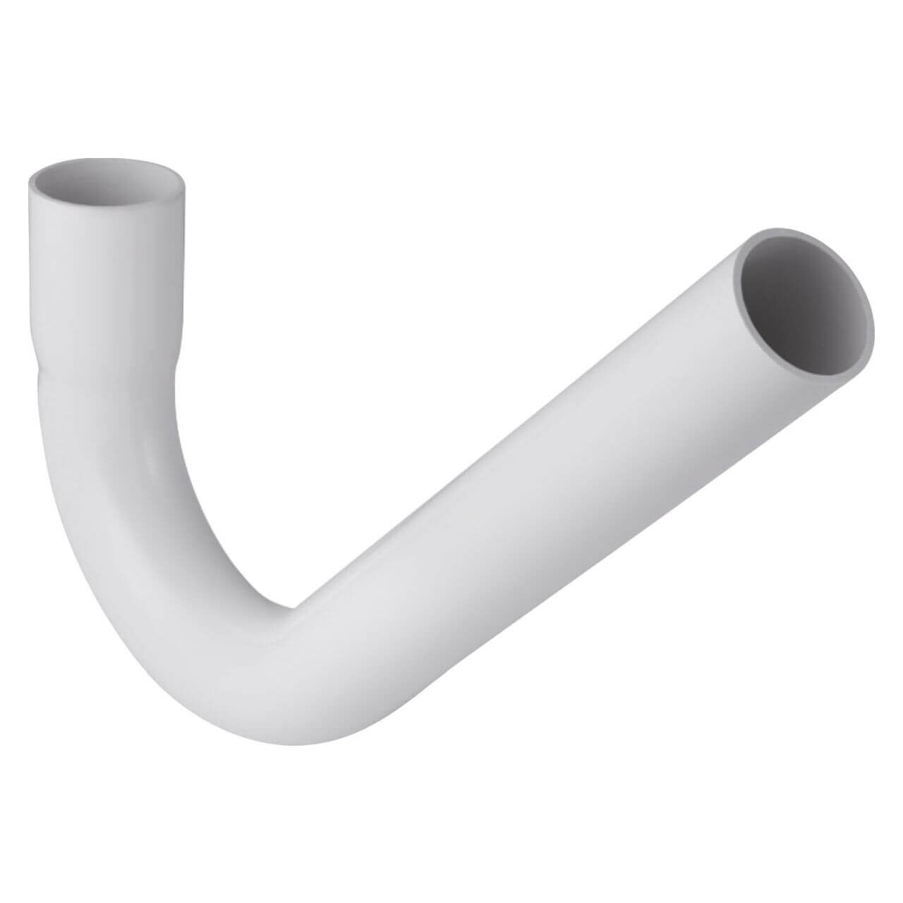 Geberit Spülbogenverlängerung 44 mm, 135°, 30x9 cm, mit Steckmuffe Weiß (118021111)