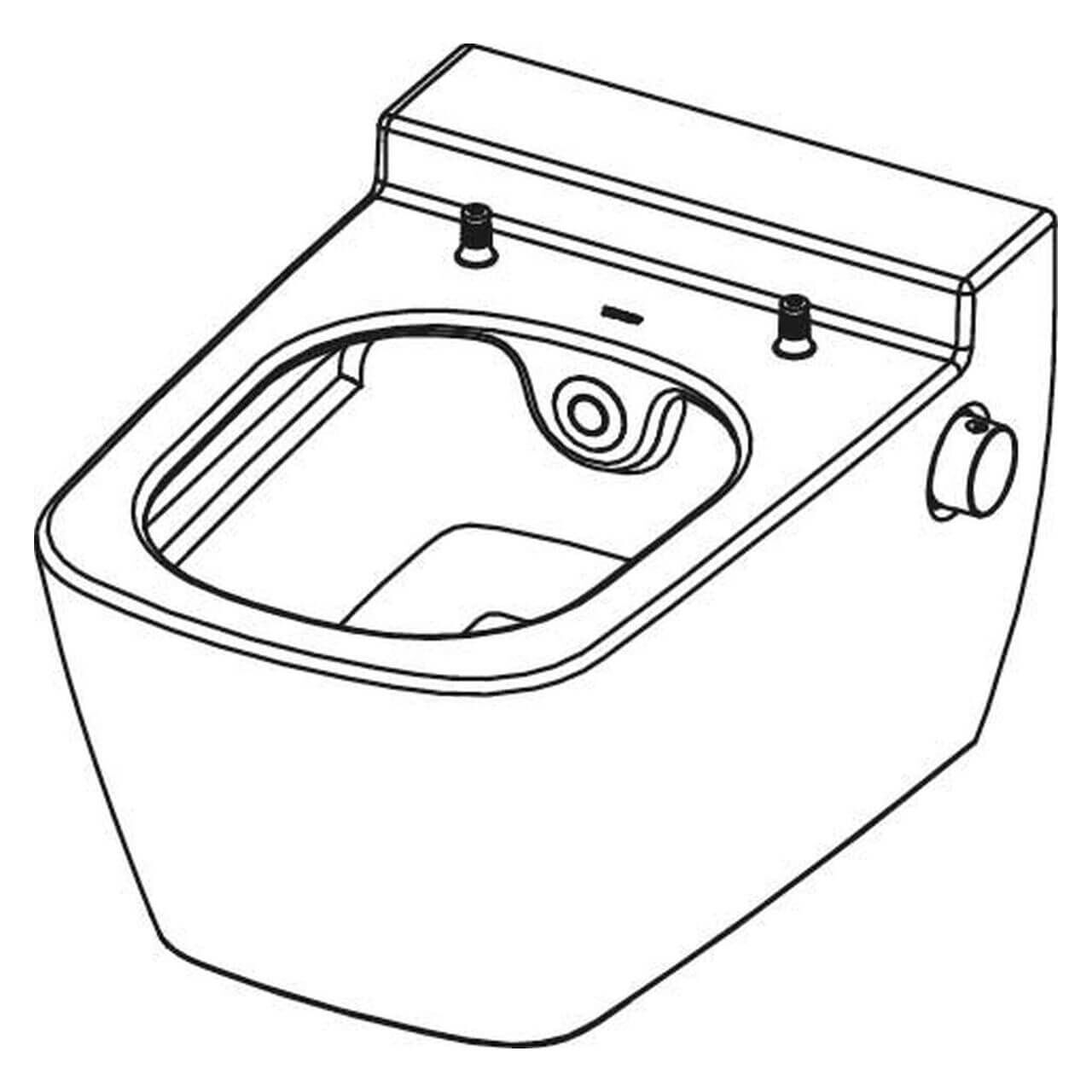 Tece Wand-WC Teceone mit Duschfunktion Weiß Spülrandlos (9700200)