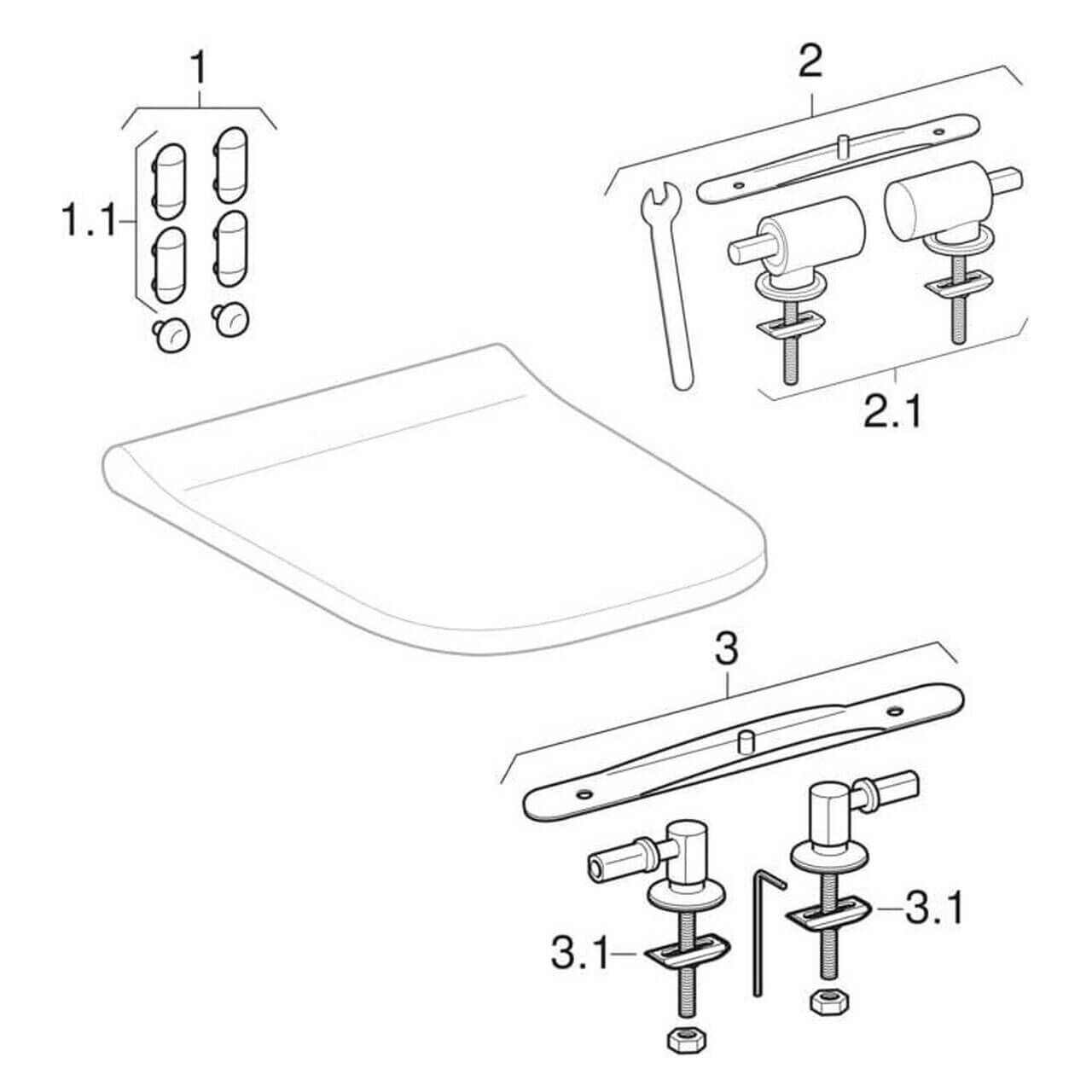 Geberit WC-Sitz Smyle square weiß (11422059)