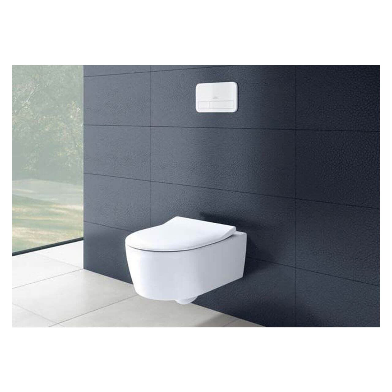 Villeroy & Boch Combi-Pack-Wand-Tiefspül-WC Avento DirectFlush SlimSeat Weiß (5656RS01)