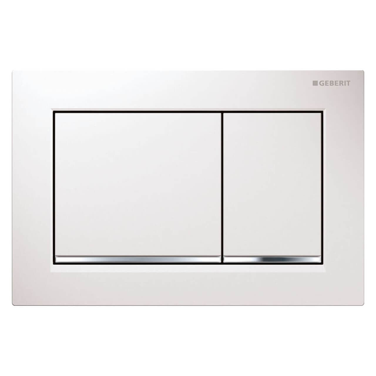 Geberit Abdeckplatte Omega 30 Weiß mit Tasten (115080KJ1)