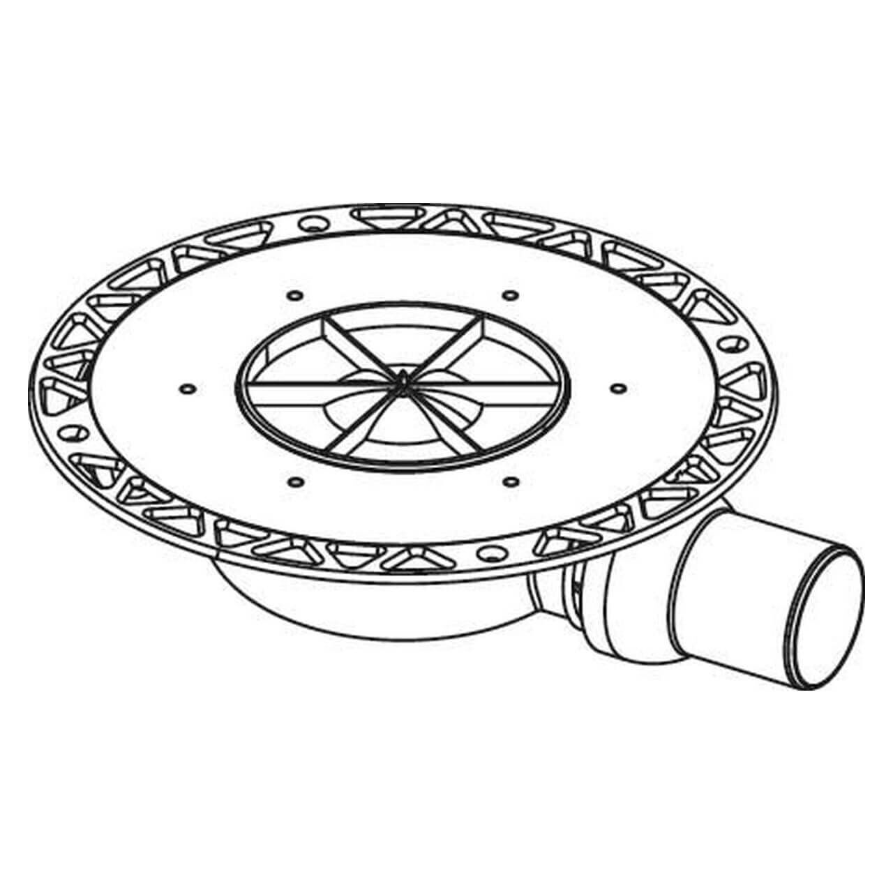 Tece Bodenablauf Tecedrainpoint S DN 50 superflach (3601400)