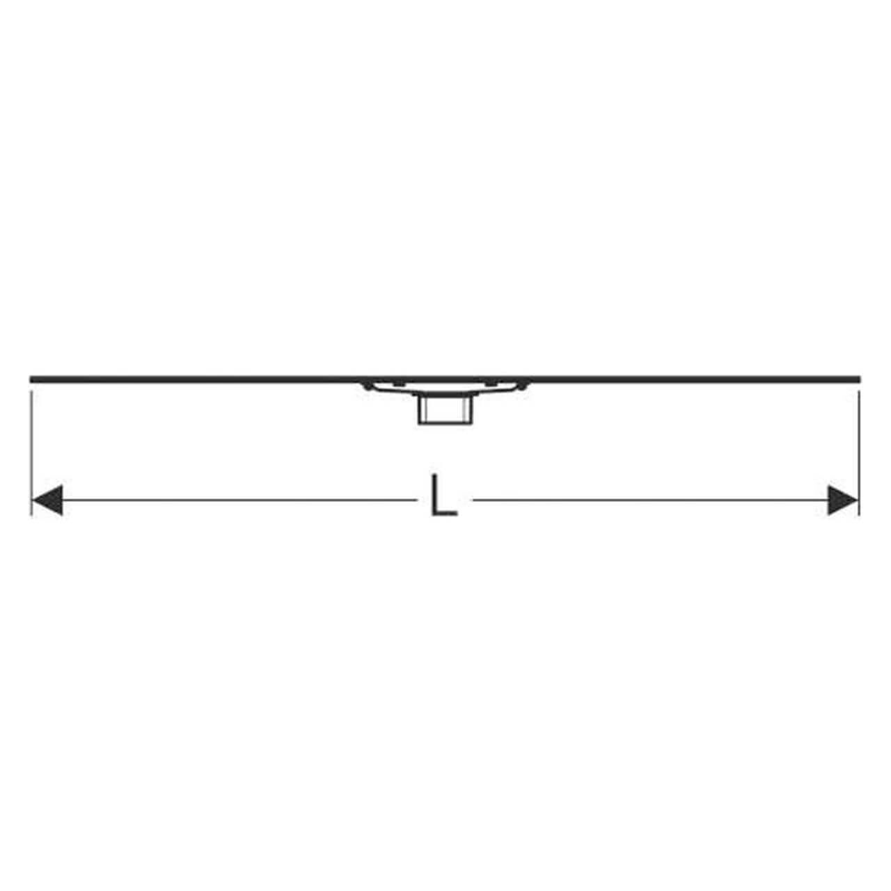 Geberit Duschrinne CleanLine 60 Edelstahl gebürstet 30–90 x 4,7 cm (154458001)