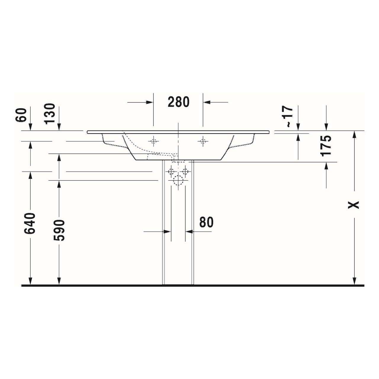 Duravit Möbelwaschtisch Me by Starck 103x49 cm Weiß WonderGliss (23361000001)