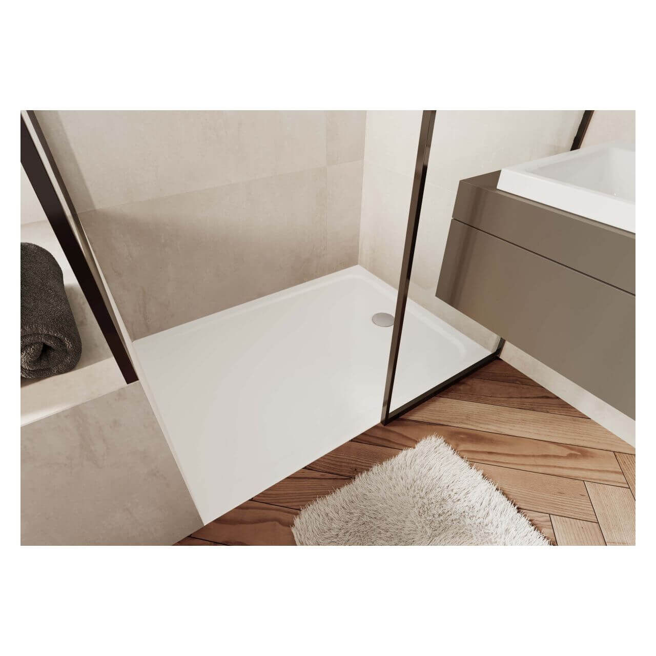 Kaldewei Duschwanne Cayonoplan 80x120x1,8 cm Weiß (362200010001)