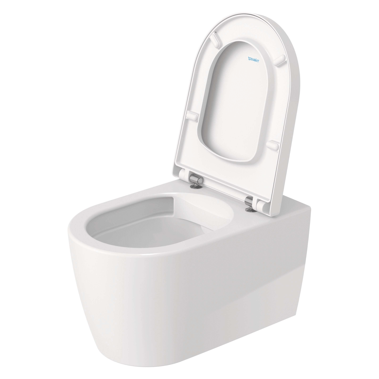 Duravit Wand-Tiefspül-WC Set Me by Starck HygieneFlush Rimless mit WC-Sitz Weiß (45790920A1)