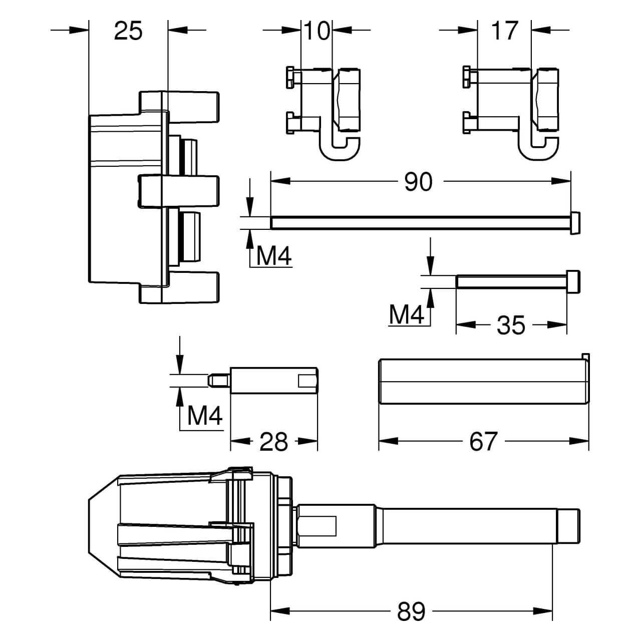 Grohe Verlängerung SmartBox 25 mm (14056000)