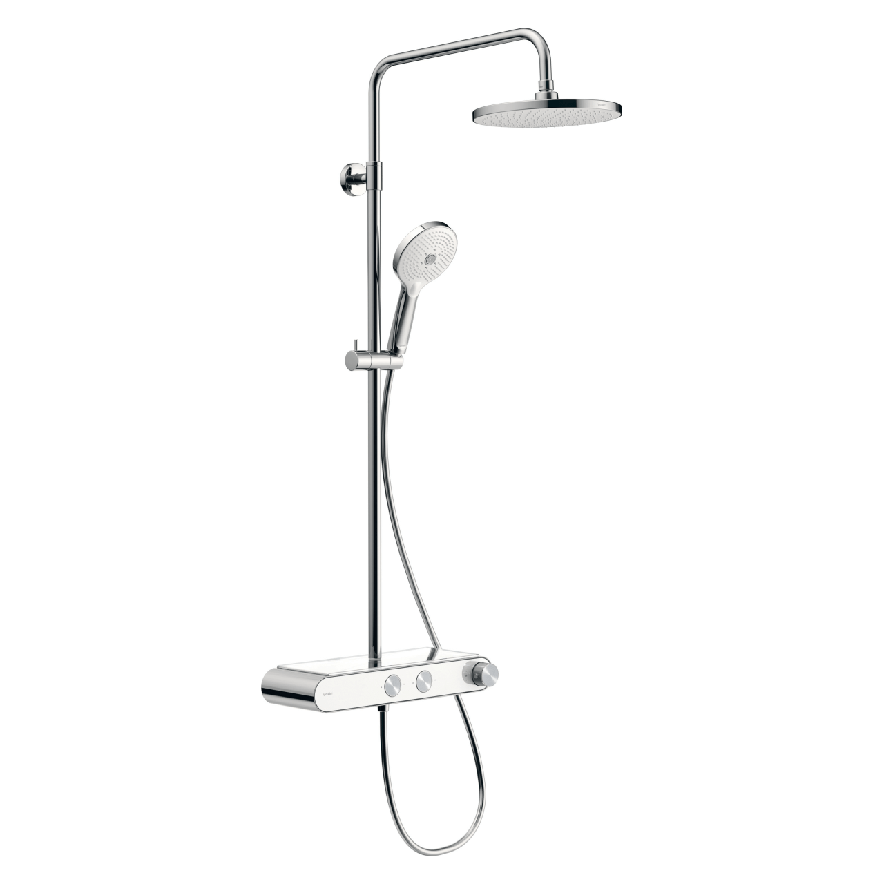 Duravit Duschsystem Shelf 1050, mit AP-Brausethermostat, weiß