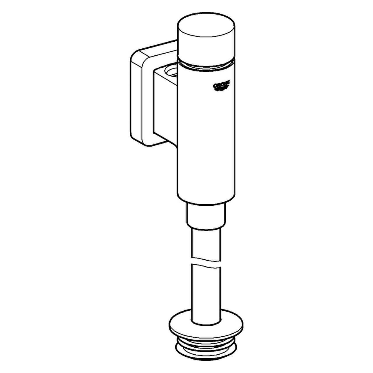Grohe Urinal-Druckspüler Rondo 1/2" Chrom (37339000)