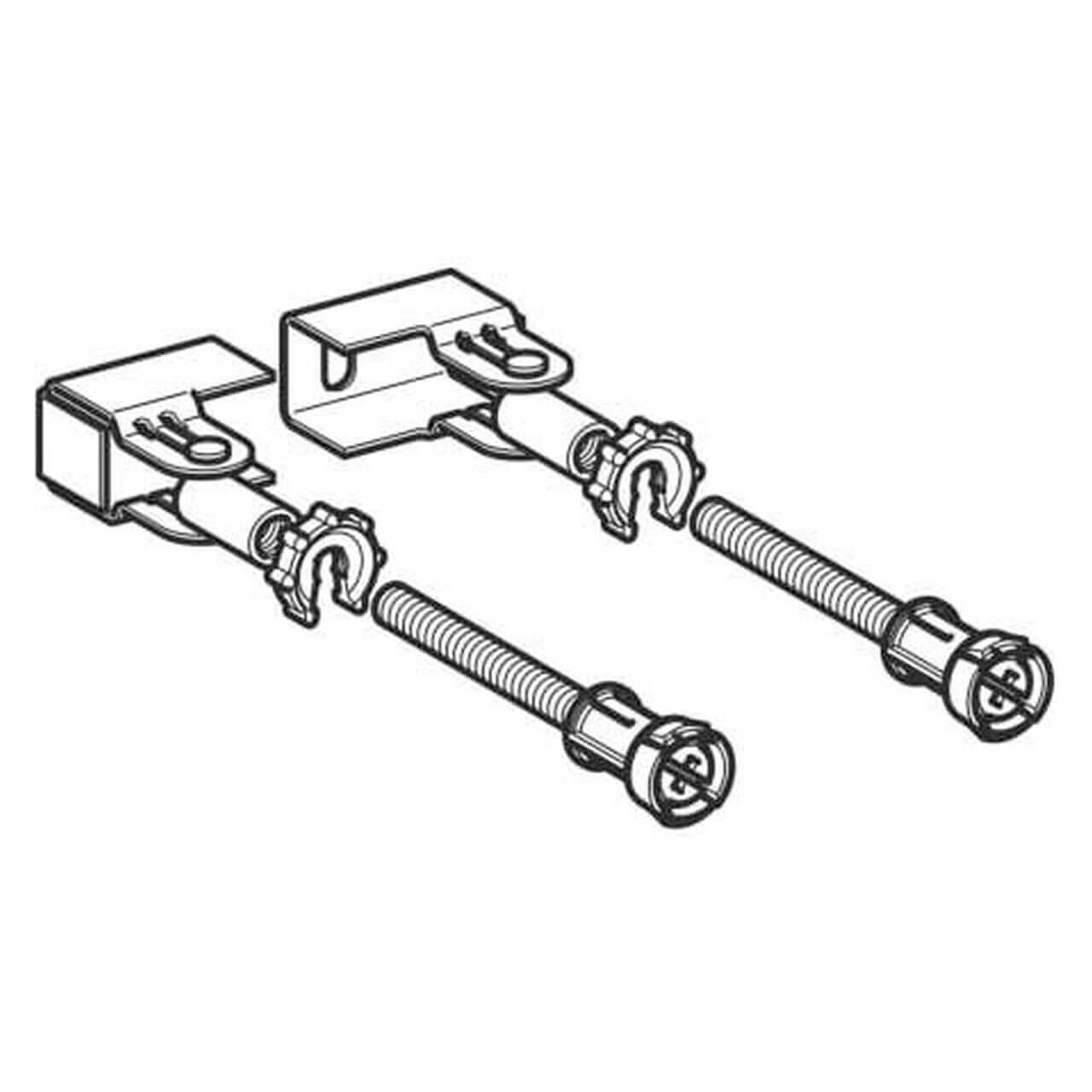 Geberit Wandanker-Set Duofix Ecklösung 2 Stück verzinkt (111835001)