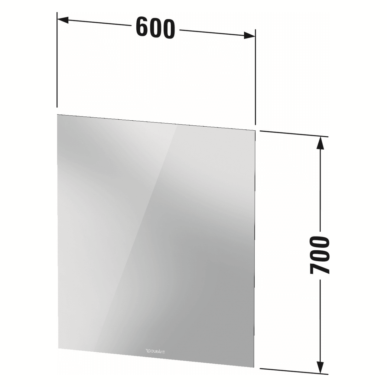 Duravit LED-Spiegel Weiß 60x70 cm 40 W (LM7805000000000)