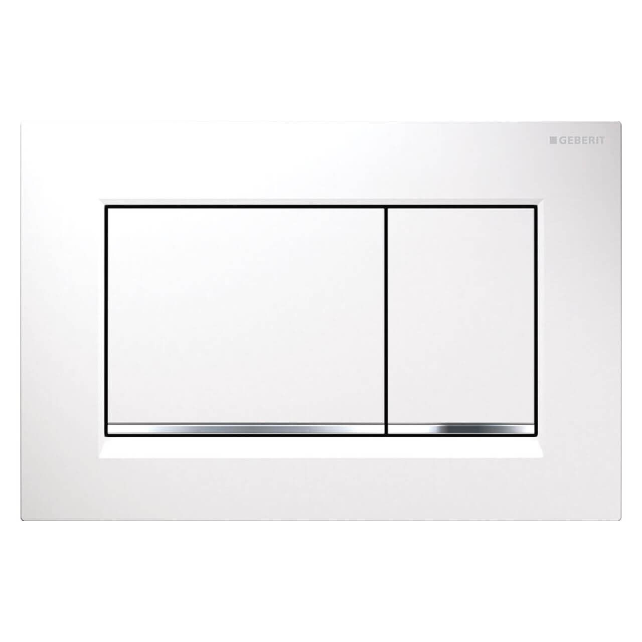 Geberit Betätigungsplatte Sigma 30 Weiß/Chrom (115883KJ1)