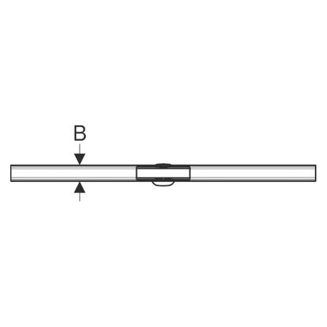 Geberit Duschrinne CleanLine 60 Edelstahl gebürstet 30–90 x 4,7 cm (154458001)