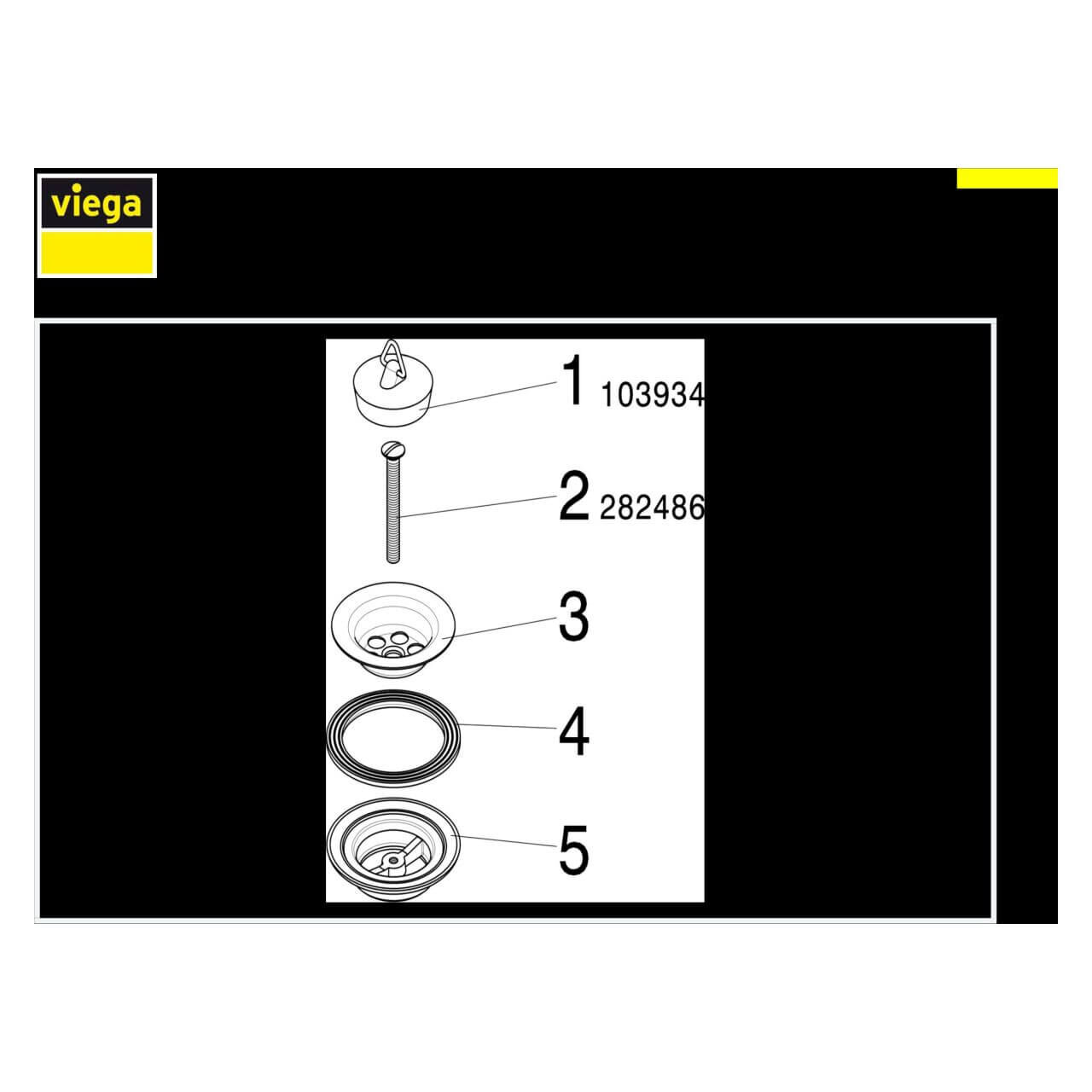 Viega Universalventil G 1 1/4 x 60 mm mit Stopfen (100261)